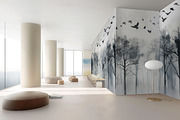 Mixed hand-painted art mural series, a Wallpaper Graphic by Muzi pear studio (Thumbnail 2 of 10)