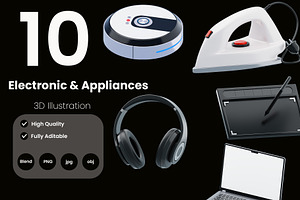 Electronic & Appliances 3D Icon Pack