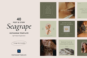 Seagrape - Instagram Template
