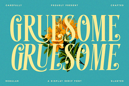 Gruesome - Display Serif Font, a Serif Font by Letterhend Studio