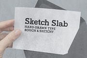 Sketch Slab, a Slab Serif Font by JaninaA (Thumbnail 1 of 7)
