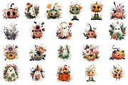 Vintage Halloween Clipart Bundle, a Seasonal Illustration by InkyQueenArt (Thumbnail 5 of 6)