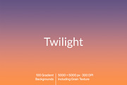 Twilight – 100 Gradient Backgrounds, a Texture Graphic by MarkSupply (Thumbnail 1 of 5)