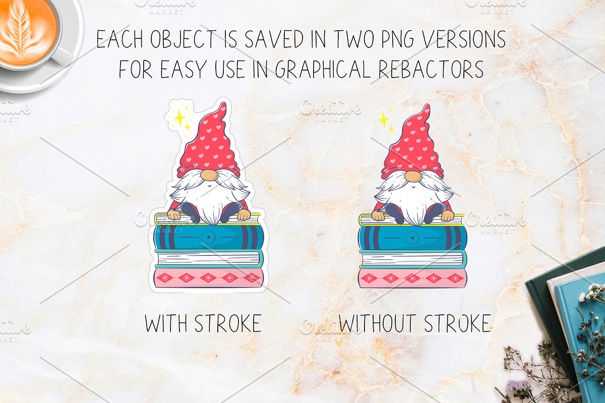 74 Gnomes Stickers and Clip art, a Person Illustration by Boo Guevara Shop (Photo 2 of 14)