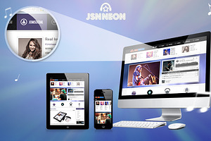 JSN Neon - Music Theme & JomSocial
