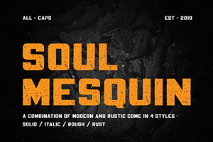 Mesquin Font, a Font by MuSan