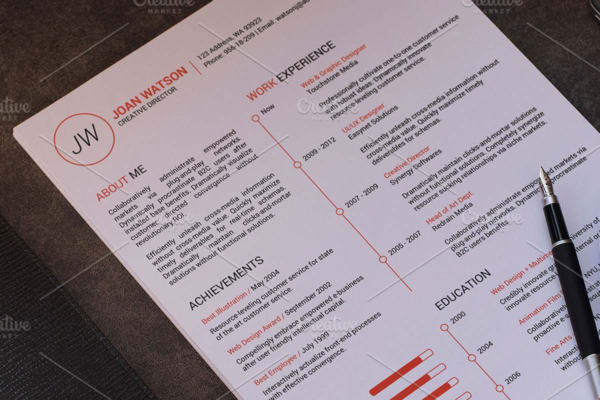 Creative Resume + Cover Letter, a Resume Template by Made by Mancie (Photo 4 of 5)