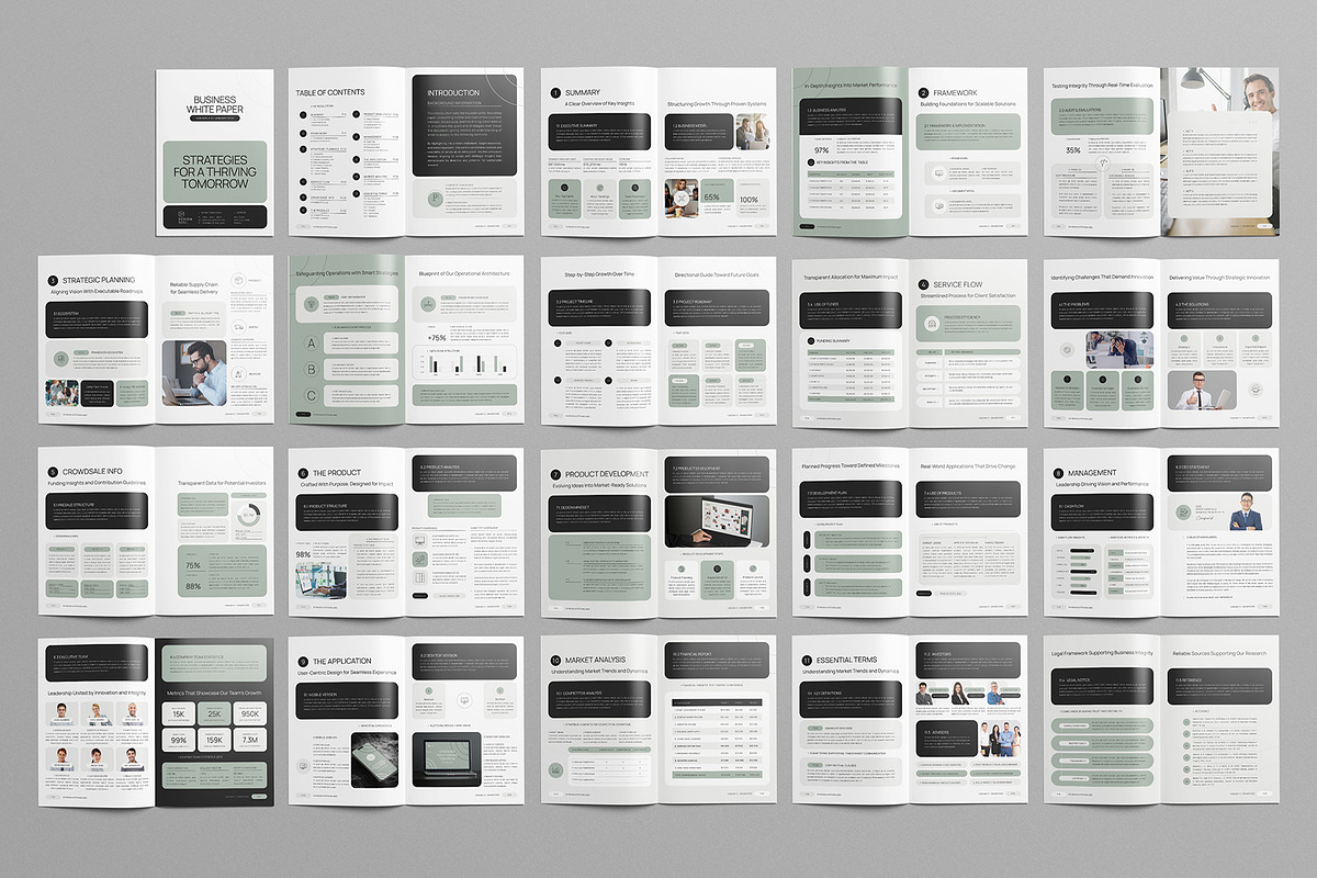 Modern White Paper Template, a Brochure Template by Designsoul14 (Photo 4 of 17)