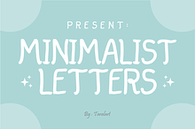 Minimalist Letters - Simple Font