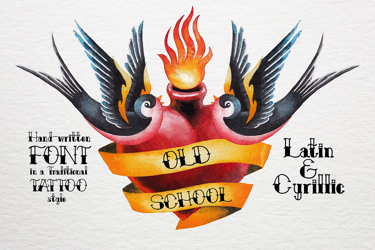 Old school font