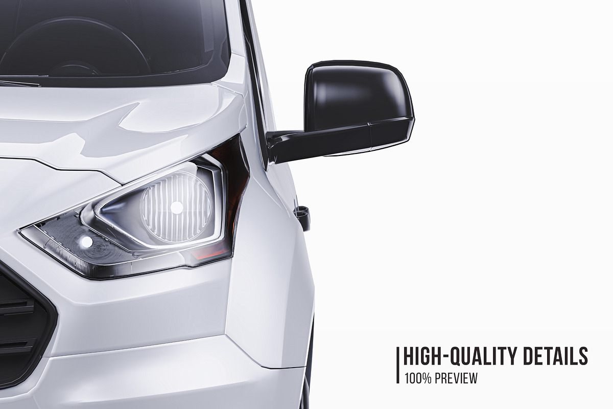 LWB Compact Cargo Van Mockup Set, a Product Mockup by Halal Graphic Studio (Photo 3 of 14)