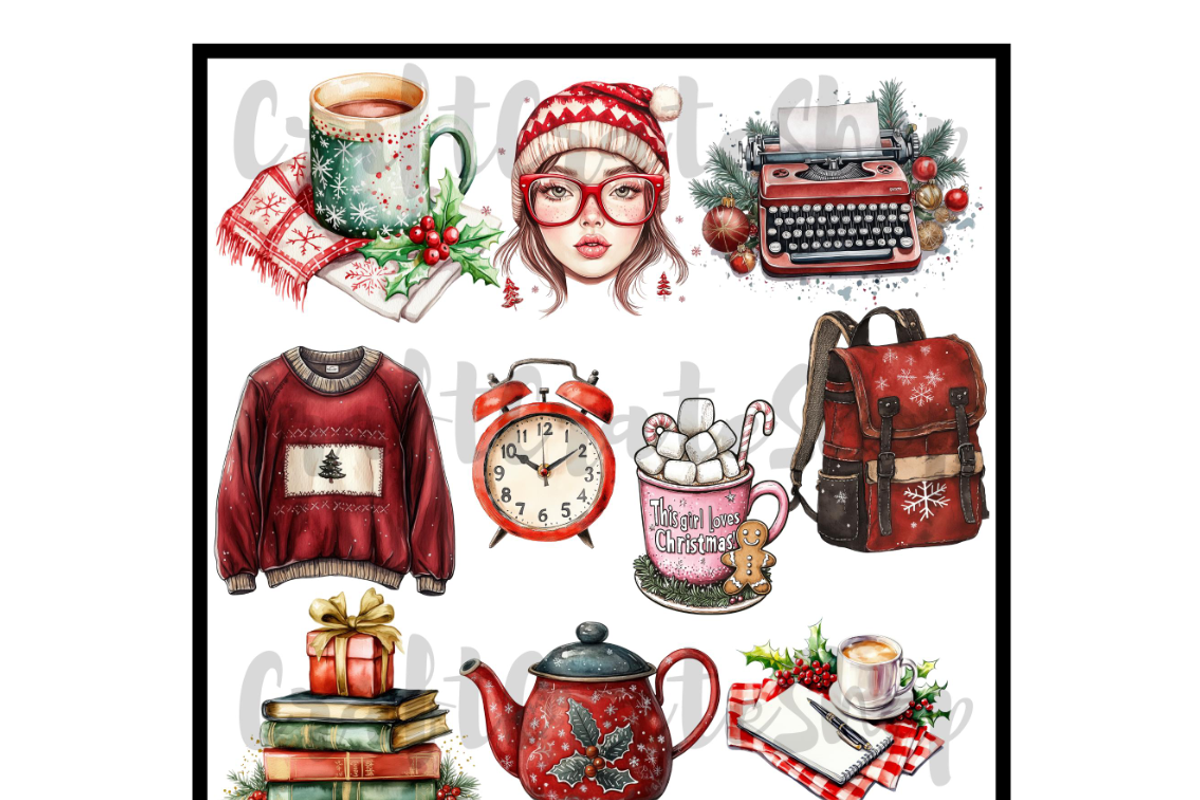 Christmas Planner Clipart, an Illustration by CraftCrateShop (Photo 5 of 7)