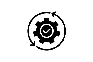 Automation Black Glyph Icon