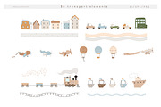 LITTLE TRAVELERS vector set, an Animal Illustration by erasovas (Thumbnail 3 of 19)