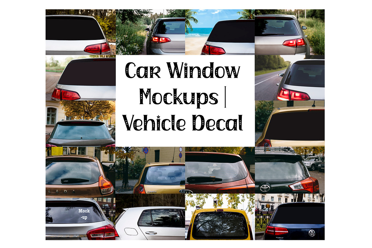 Window Car Mockups | Vehicle Decal, a Mockup by VetalStock (Photo 1 of 2)