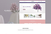 FREE LEO FLORERO - FLOWERS AND VASES, a Bootstrap Template by LeoTheme (Thumbnail 1 of 6)