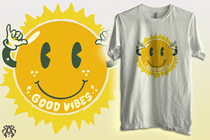 Good Vibes Sunshine Vintage Style