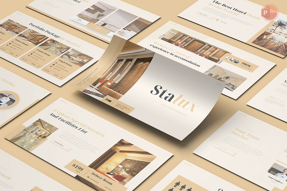 Luxury Hotel Keynote, a Presentation Template by Pixslides (Photo 1 of 4)