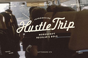 Hustle Trip Vintage Monoscript, a Script Font by Letterhend Studio (Thumbnail 1 of 9)
