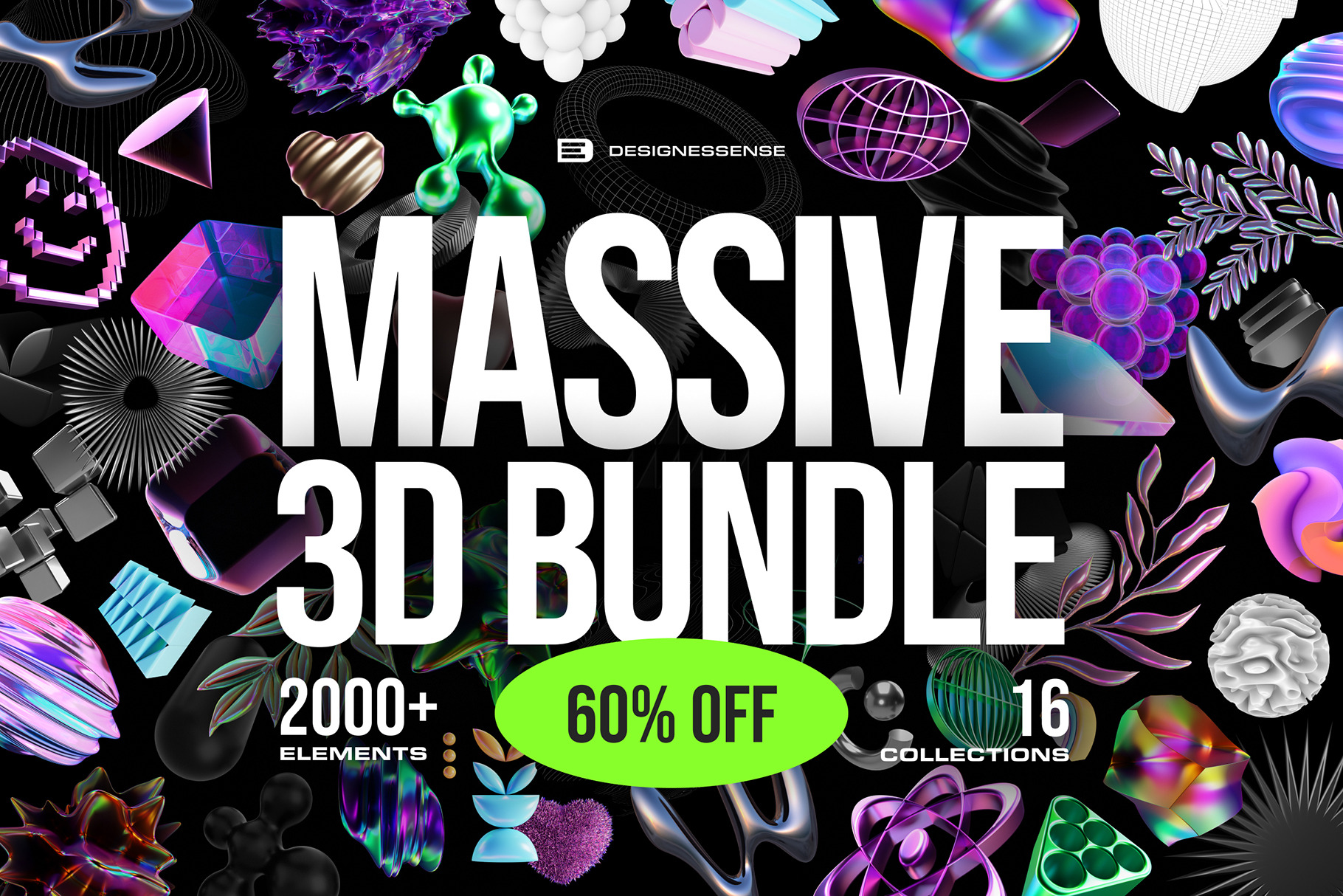 60%OFF - 3D BUNDLE - 2000+ elements, an Object Graphic by assetpro ...