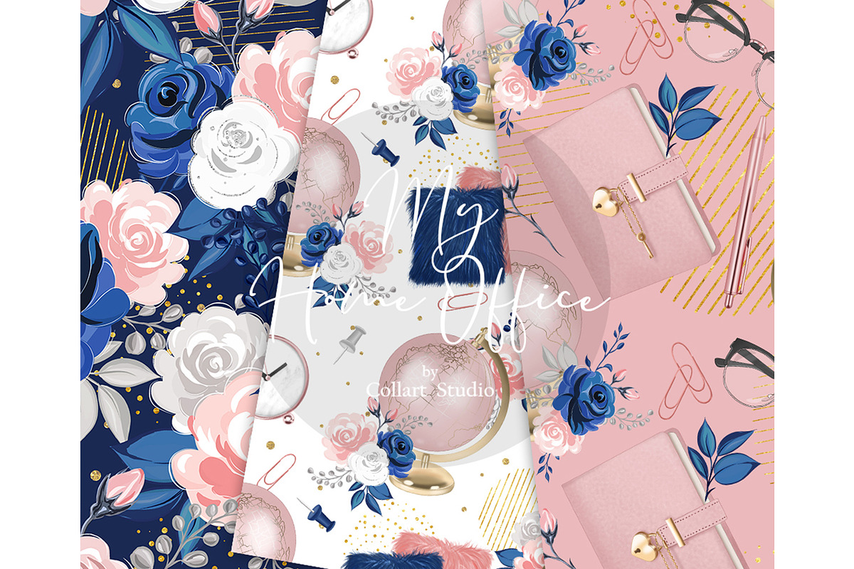 Planner girl digital paper, planner, a Pattern Graphic by Collart Studio (Photo 3 of 3)