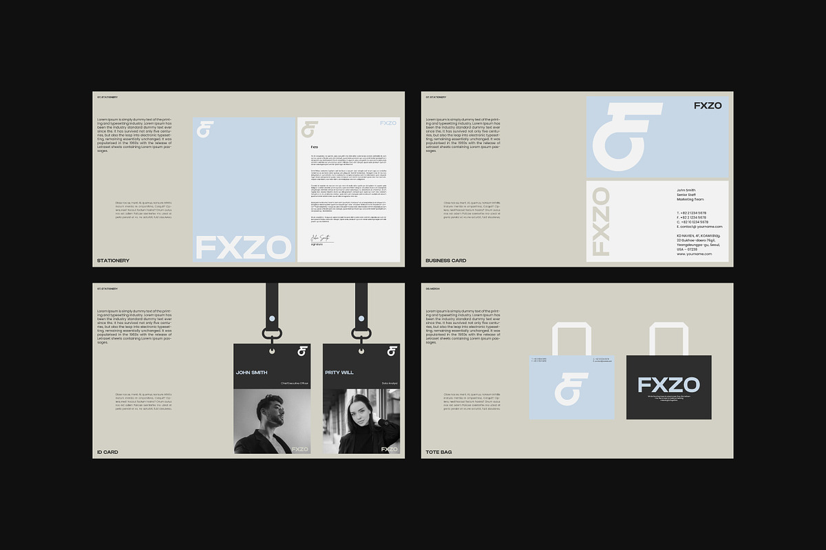 FXZO | Brand Guideline Template, a Branding & Logo Template by shaondesigns (Photo 8 of 8)