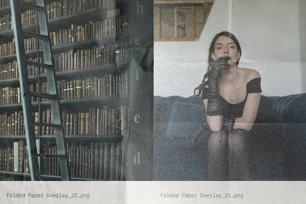 Folded: Paper Crease Overlays, a Texture Graphic by Anastasiia VNSK (Photo 5 of 19)