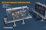 40 Street elements Collection Pack, an Architecture 3D Model by multimedia4ds (Thumbnail 30 of 70)