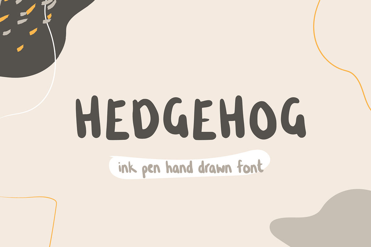 Hedgehog Hand Written Font, a Script Font by CreativeWilderness (Photo 1 of 8)