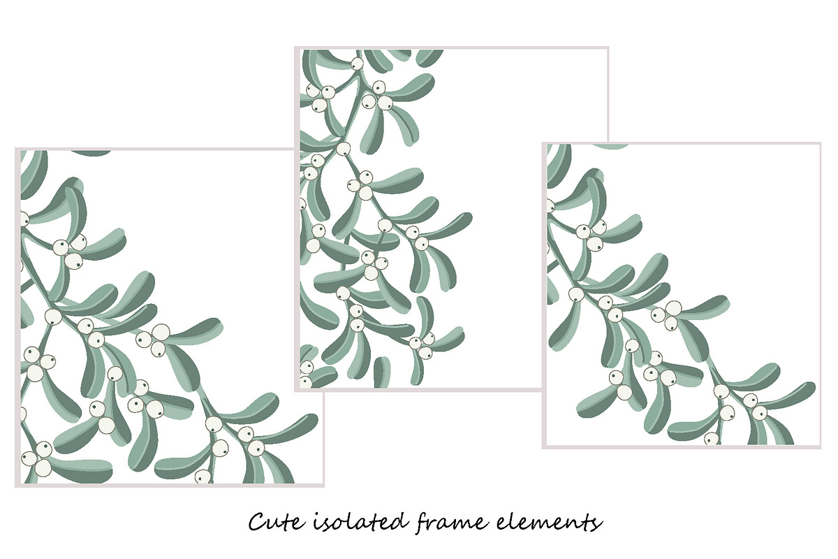 Set of Mistletoe Branch Elements, an Object Graphic by Toltemara (Photo 2 of 3)