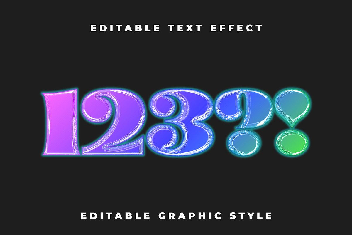 Futuristic Gradient Text Effect preview 2
