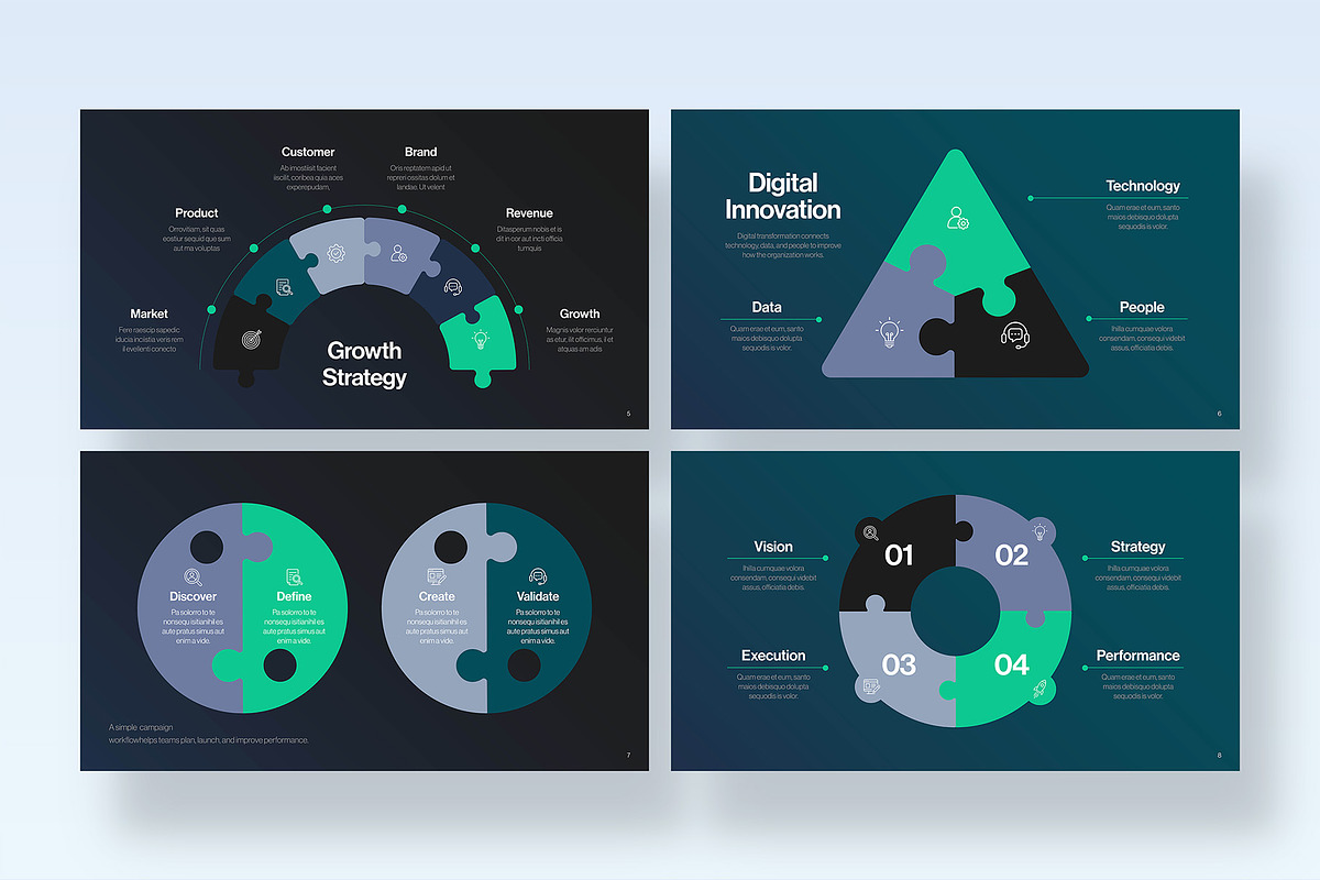 Puzzle Infographic Presentation, a Presentation Template by BrandPacks (Photo 3 of 4)