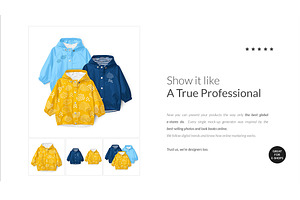 Baby Raincoat Mock-ups Set&Generator