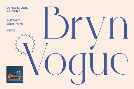 Bryn Vogue - Elegant Modern Serif, a Font by Sohel Studio