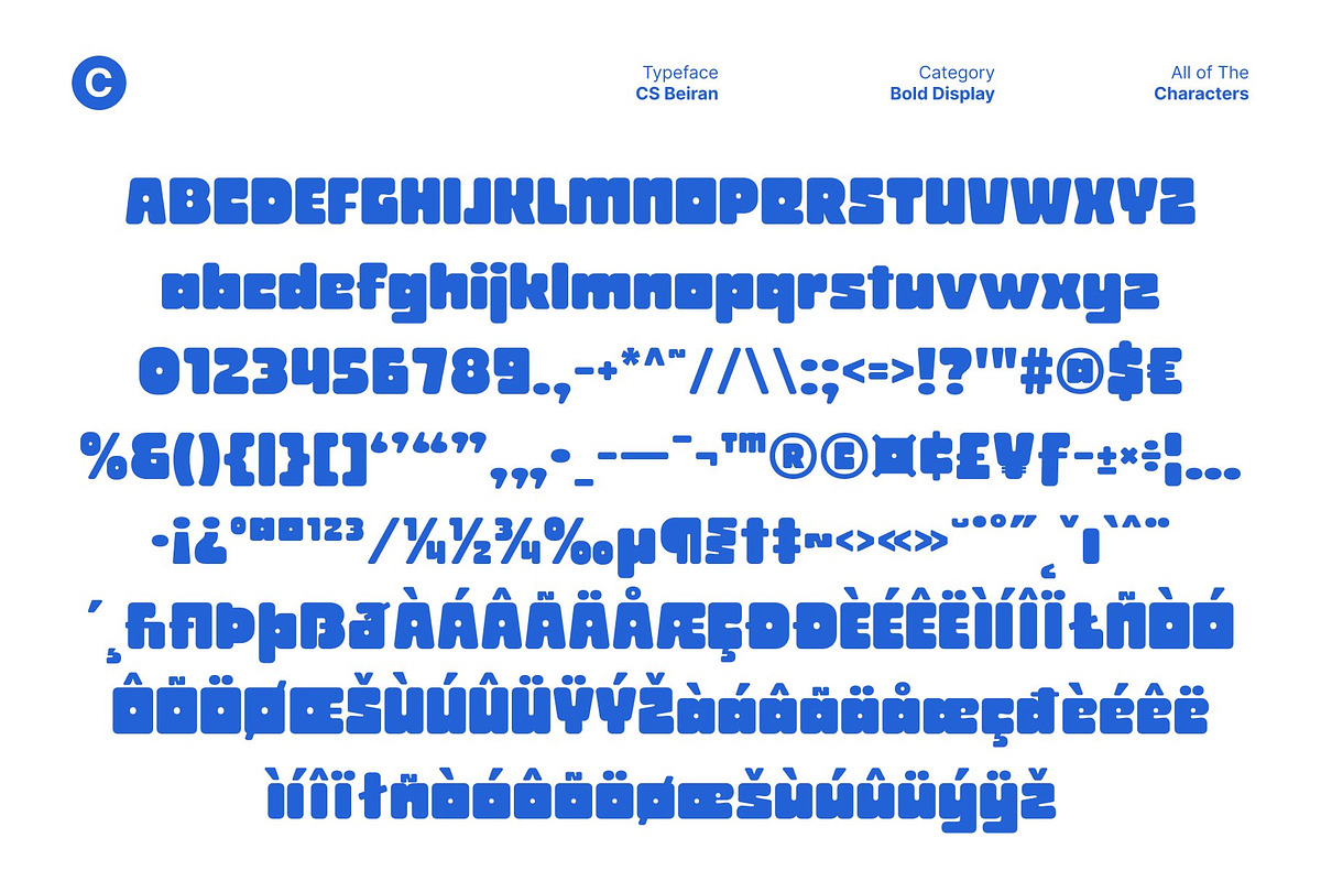 CS Beiran – Chunky Font, a Sans Serif Font by Craft Supply Co. (Photo 8 of 8)
