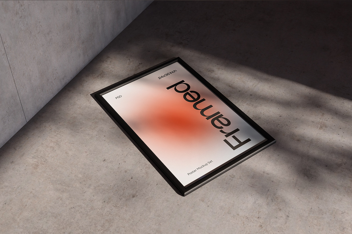 Poster Mockup Set, an Advertising Mockup by Croma Studio (Photo 4 of 4)