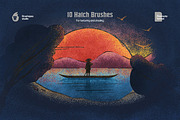 Procreate Shader Brushes Bundle, a Brush Add-On by brushapes.com (Thumbnail 22 of 33)