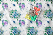 Succulent watercolor clipart, an Illustration by Nebbia (Thumbnail 10 of 10)