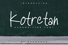 Kotretan Handwritten Font