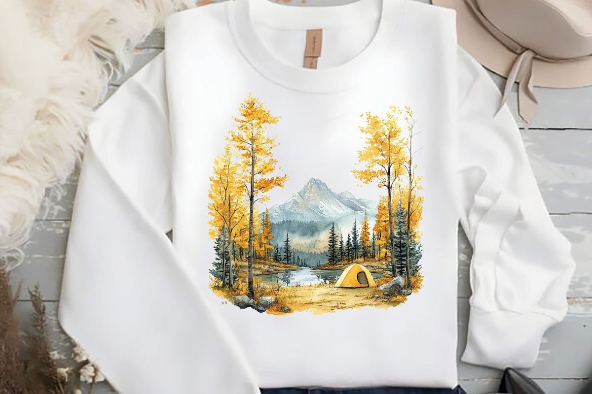 Autumn Camping Trip Clipart, an Illustration by DreamCafeArt (Photo 6 of 7)