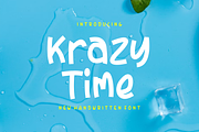 Krazy Time  - Font, a Handwritten Font by artchiles_design (Thumbnail 1 of 5)