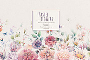 Watercolor Pastel Flowers, a Decorative Illustration by Damian Roh (Thumbnail 3 of 17)