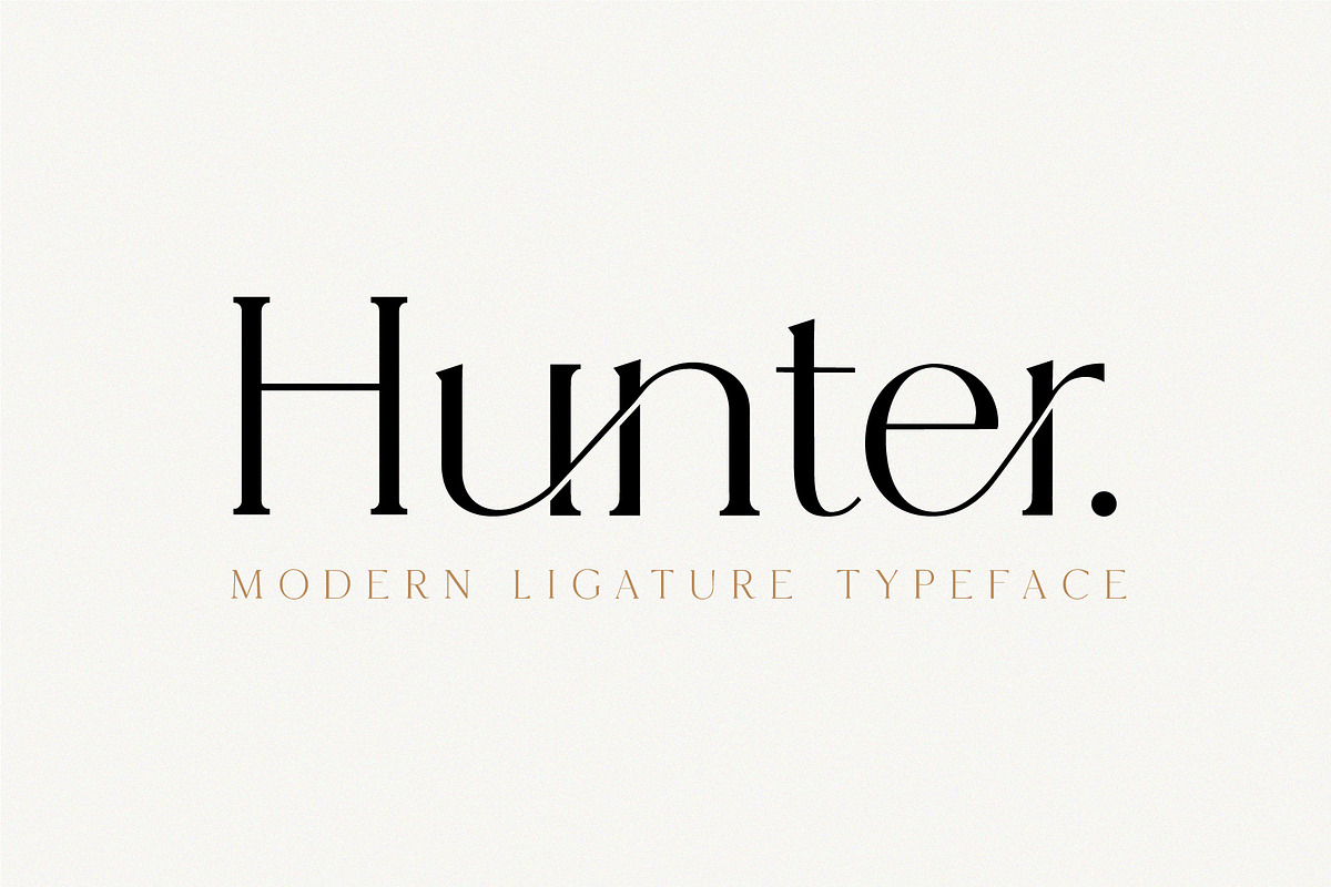 Hunter - Serif Ligature Font