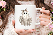 Cute Halloween Lace Ghost Png, an Illustration by RobertsArt (Thumbnail 5 of 7)