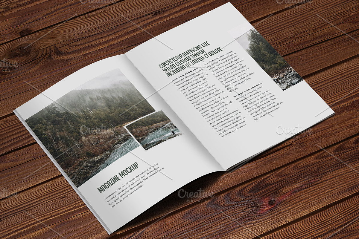 Softcover Magazine Mockup, a Print Template by ArtefShop (Photo 4 of 8)