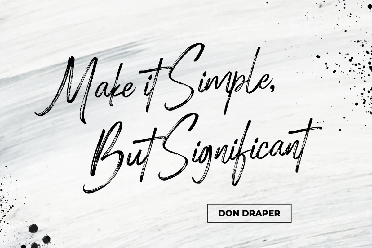 Holingston - Handwritten Brush Font, a Script Font by HansCo Studio (Photo 3 of 11)