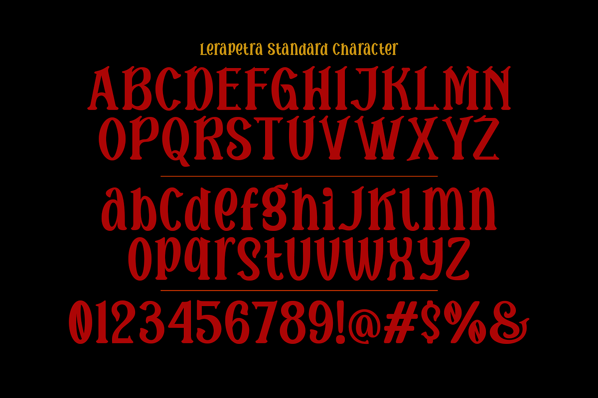 Lerapetra Display Font, a Blackletter Font by TypeClassHeroes (Photo 3 of 10)