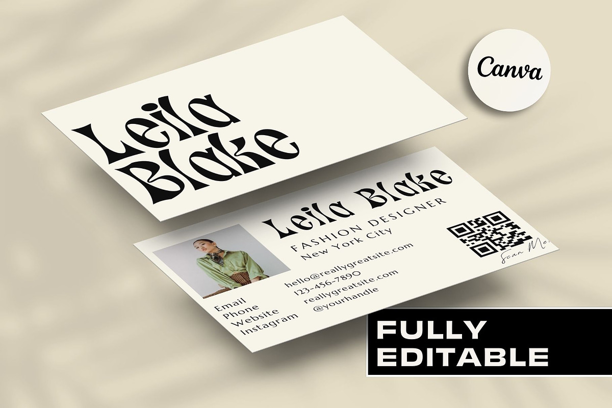 Business Card - Vintage Retro, a Business Card Template by Freedom Business Shop (Photo 1 of 6)