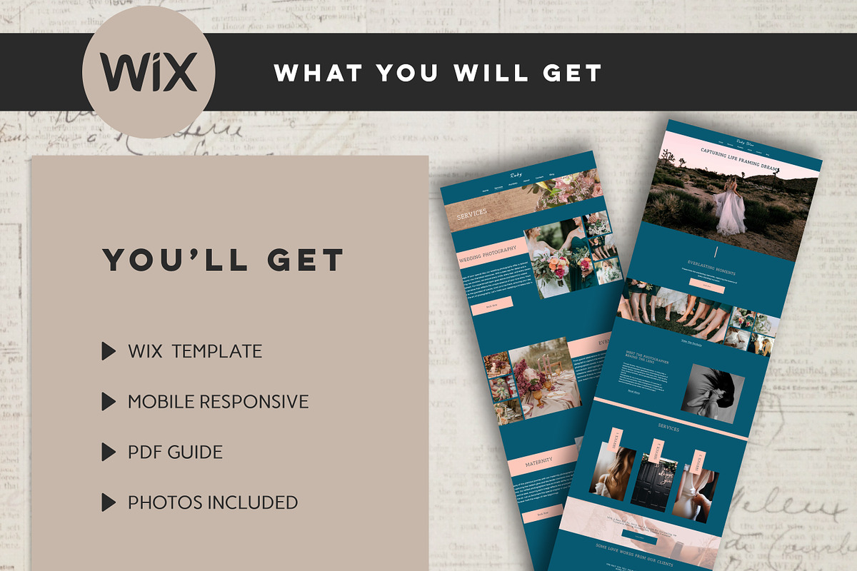 Wix Photography Website Template, a Wix Template by Design House (Photo 6 of 10)
