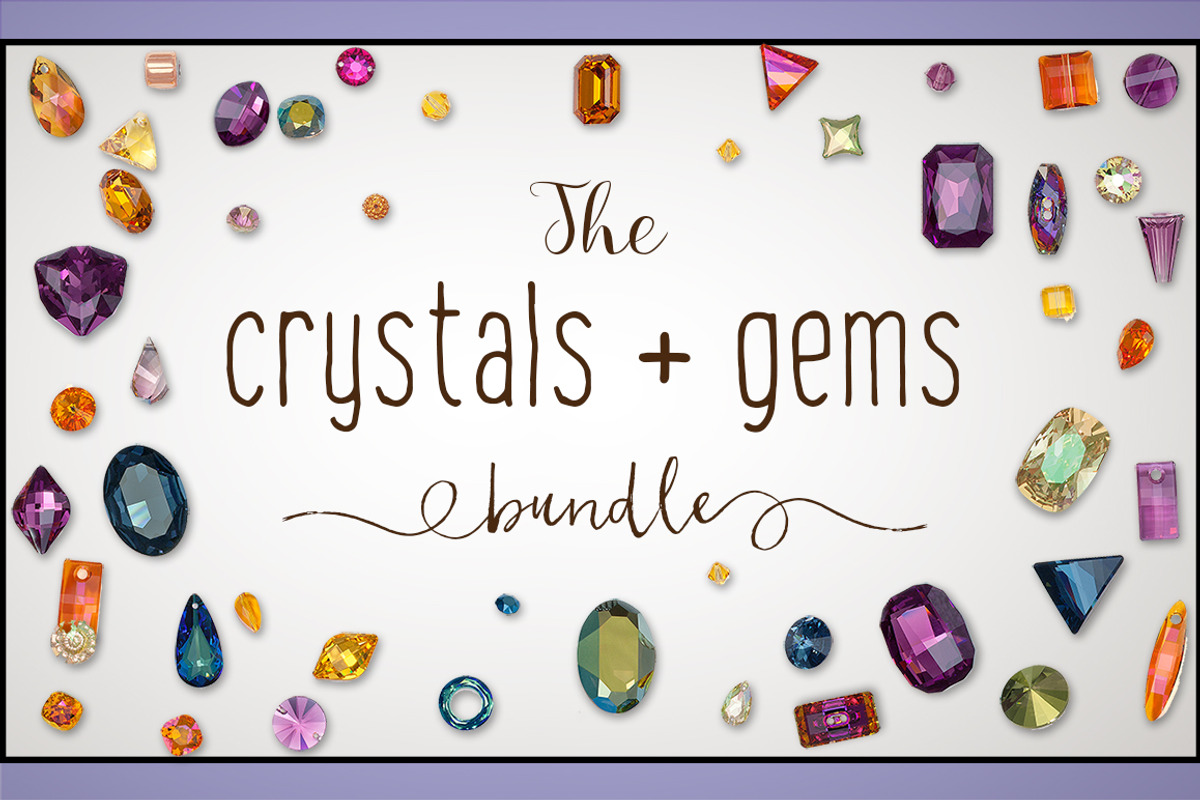 The Crystals + Gems BUNDLE!, a Product Mockup by Swarovski Crystals (Photo 2 of 6)